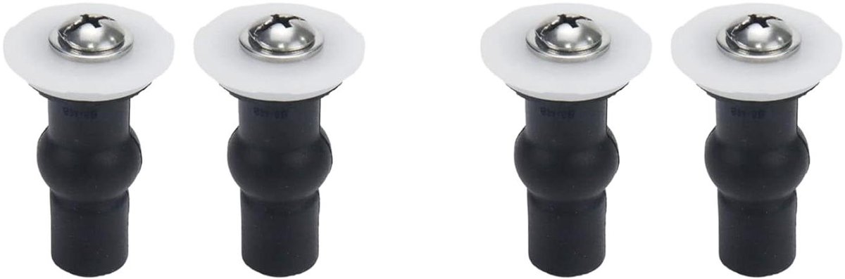 Scharnierschroeven Toiletbril - Bevestigingsbouten - Toilet Reparatie - Bovenste Montage - M5 x 44 mm - Zwart
