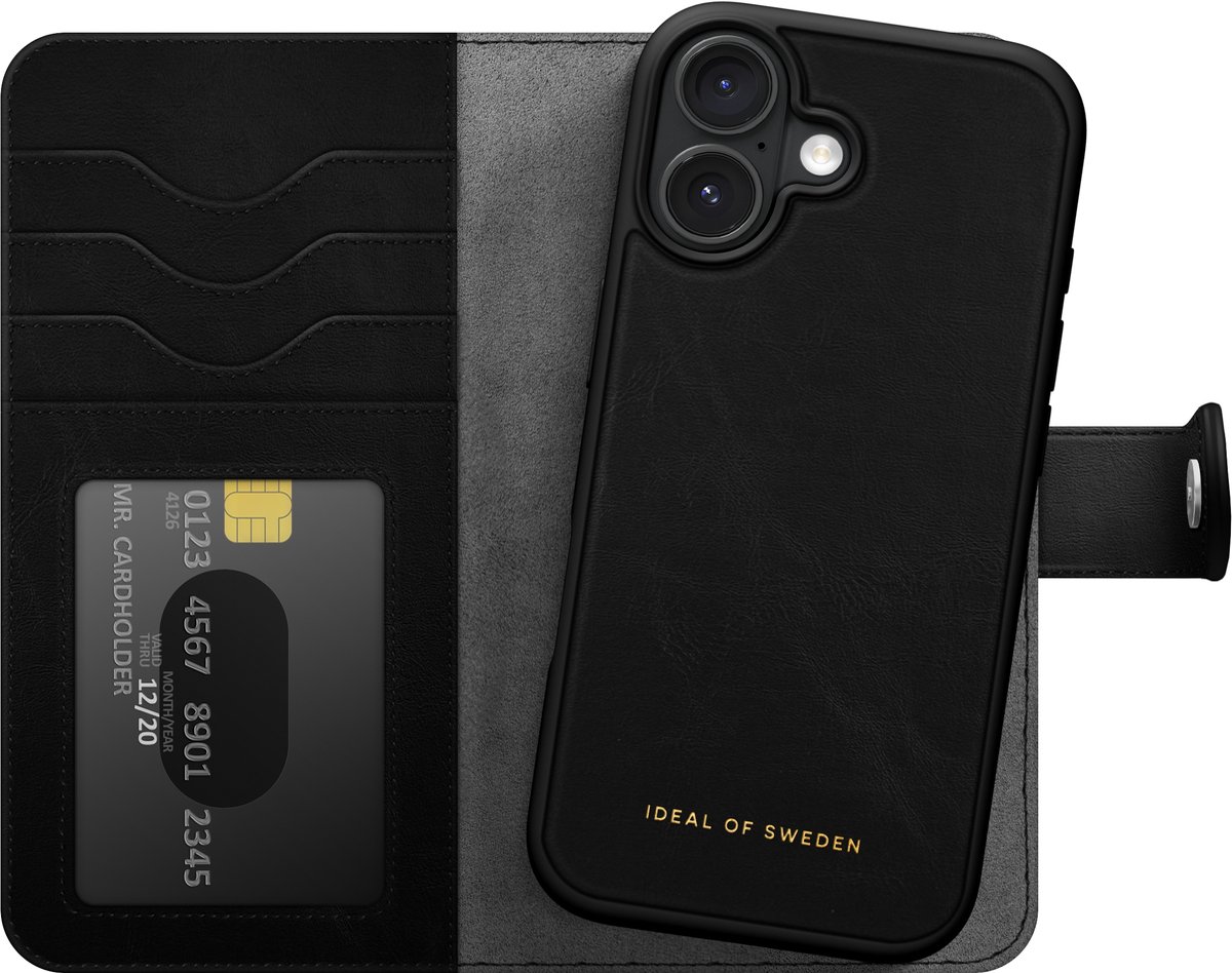 iDeal of Sweden Magnet Wallet+ met magnetische ring geschikt voor iPhone 17 Black