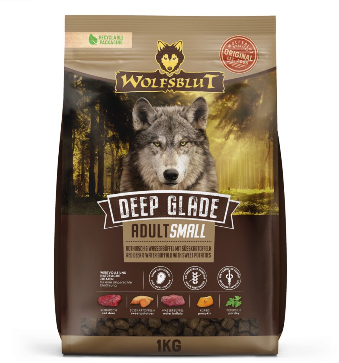 Wolfsblut Wolfsblut Deep Glade Adult S-Breed - 5 x 1 kg - Voordeelverpakking