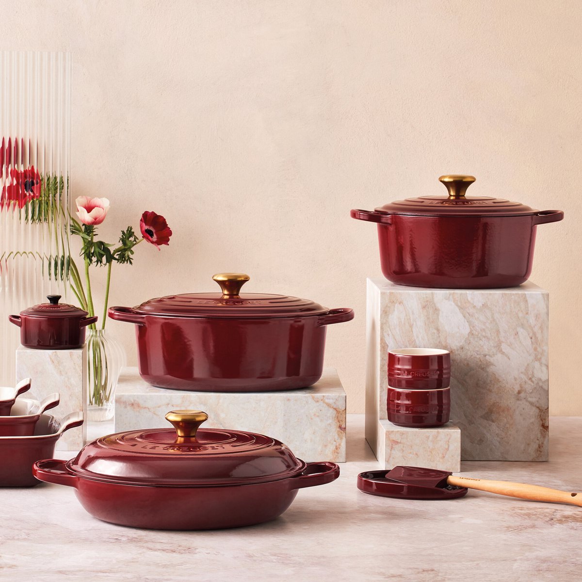 Bol.com Le Creuset Braadpan - 30cm - Campagnard Garnet aanbieding