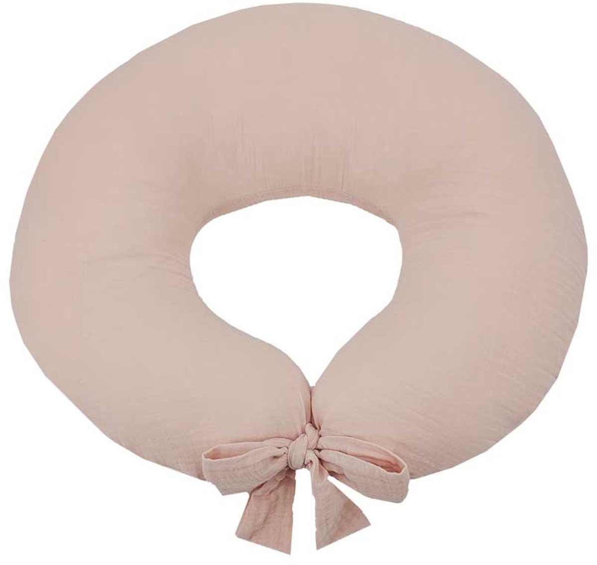 Muslin feeding croissant ROSE PINK