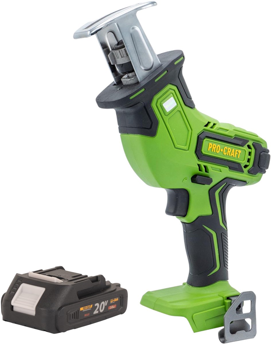 Procraft PSS30bb accu reciprozaag 20 V borstelloos + 1x accu 2,0 Ah - zonder oplader