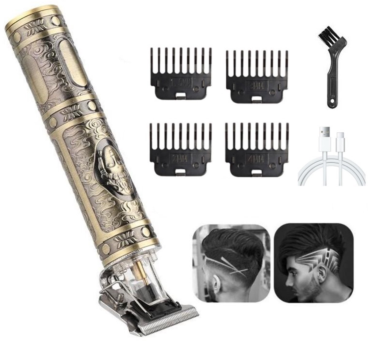 Tondeuse met accessoires oplaadbaar Gold