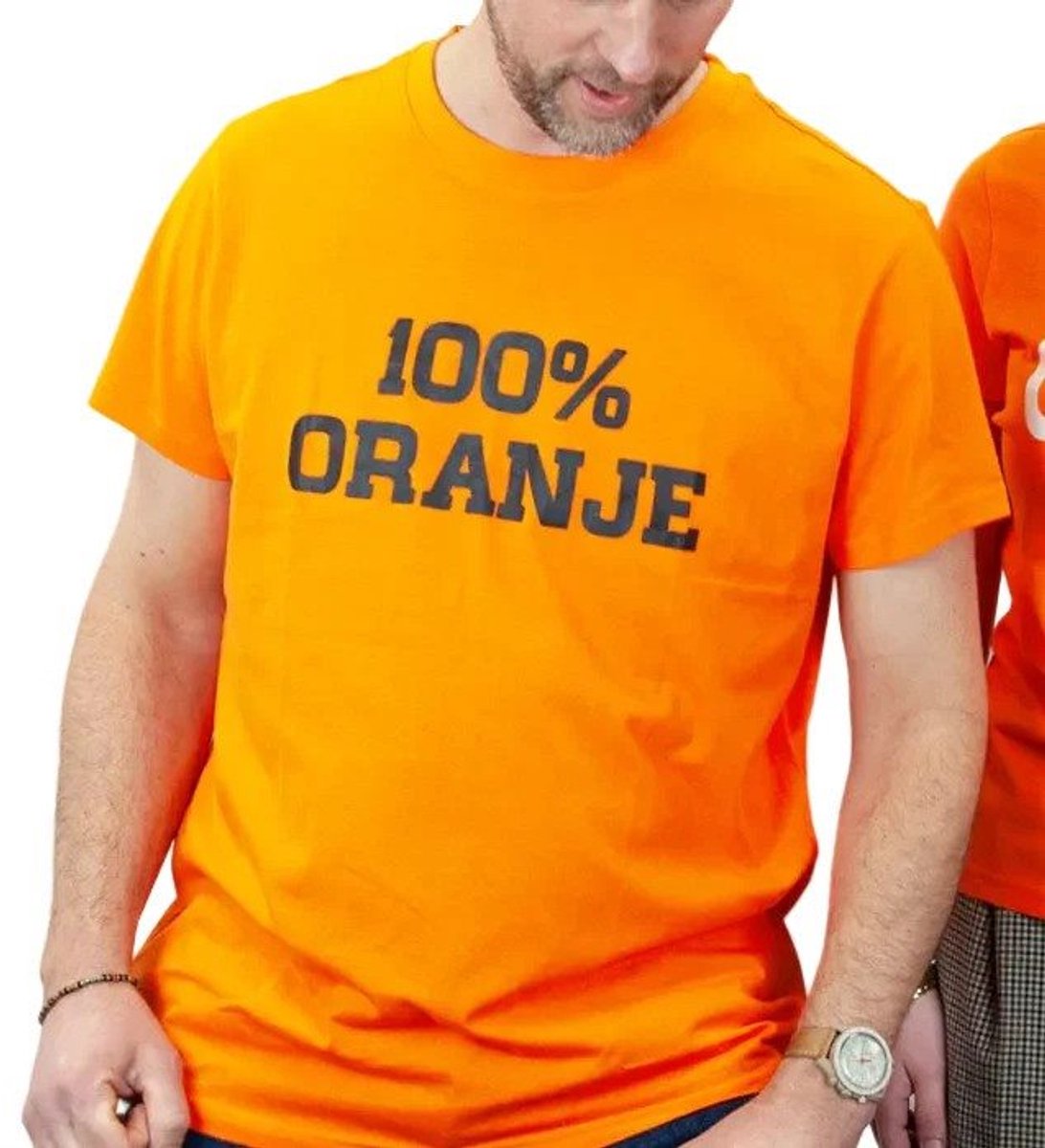 Oranje t-shirt 100% oranje - Oranje - N.v.t.