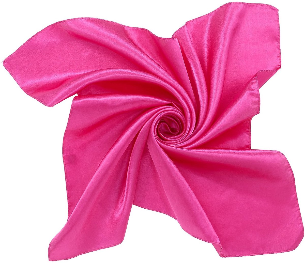 Allecto - Vierkante hals sjaal - Satijnen sjaal - Retro design - 60 x 60 cm - Multifunctioneel - Geschikt voor dames en meisjes - Kleur zoals afbee...