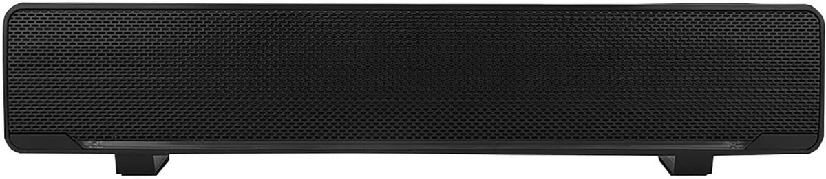 Allecto - Mini Soundbar - USB Speaker - Slim en draagbaar - Zwart - 3.5mm Audio Output - Perfect voor desktop en laptop - Voor muziek en films