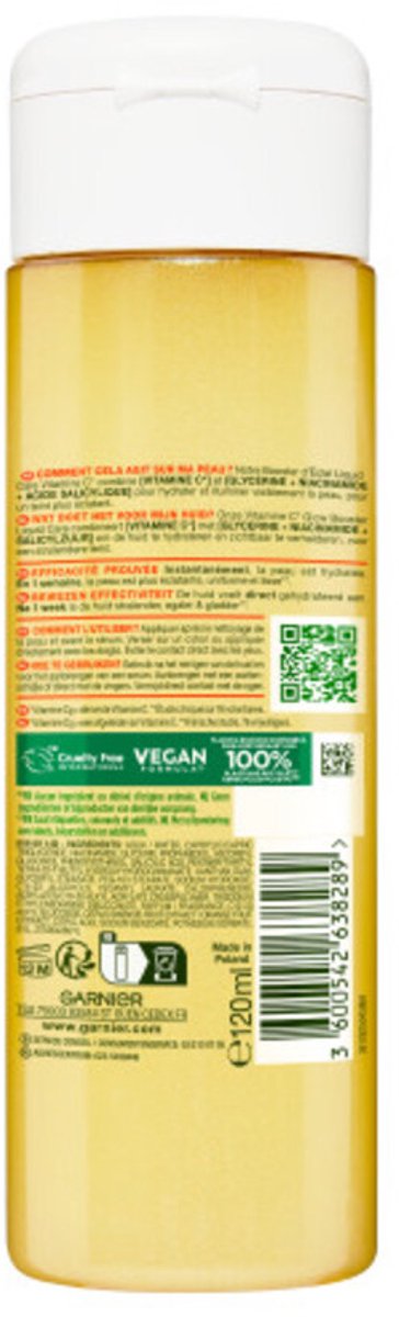 6x Garnier SkinActive Liquid Care Vitamine C Glow Booster 120ml
