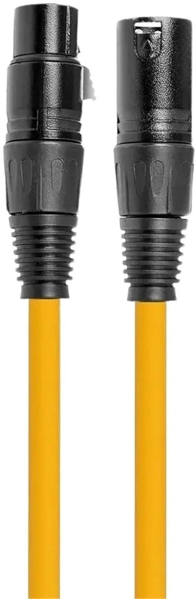 Audiokabel - Microfoonsnoer - Live Geluid - Symmetrische Interface - 15 m - Geel