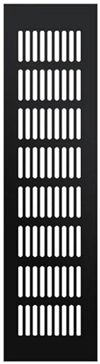 Ventilatierooster - Luchtrooster - Kasten Ventileren - Aluminiumlegering - 80x500mm - Zwart