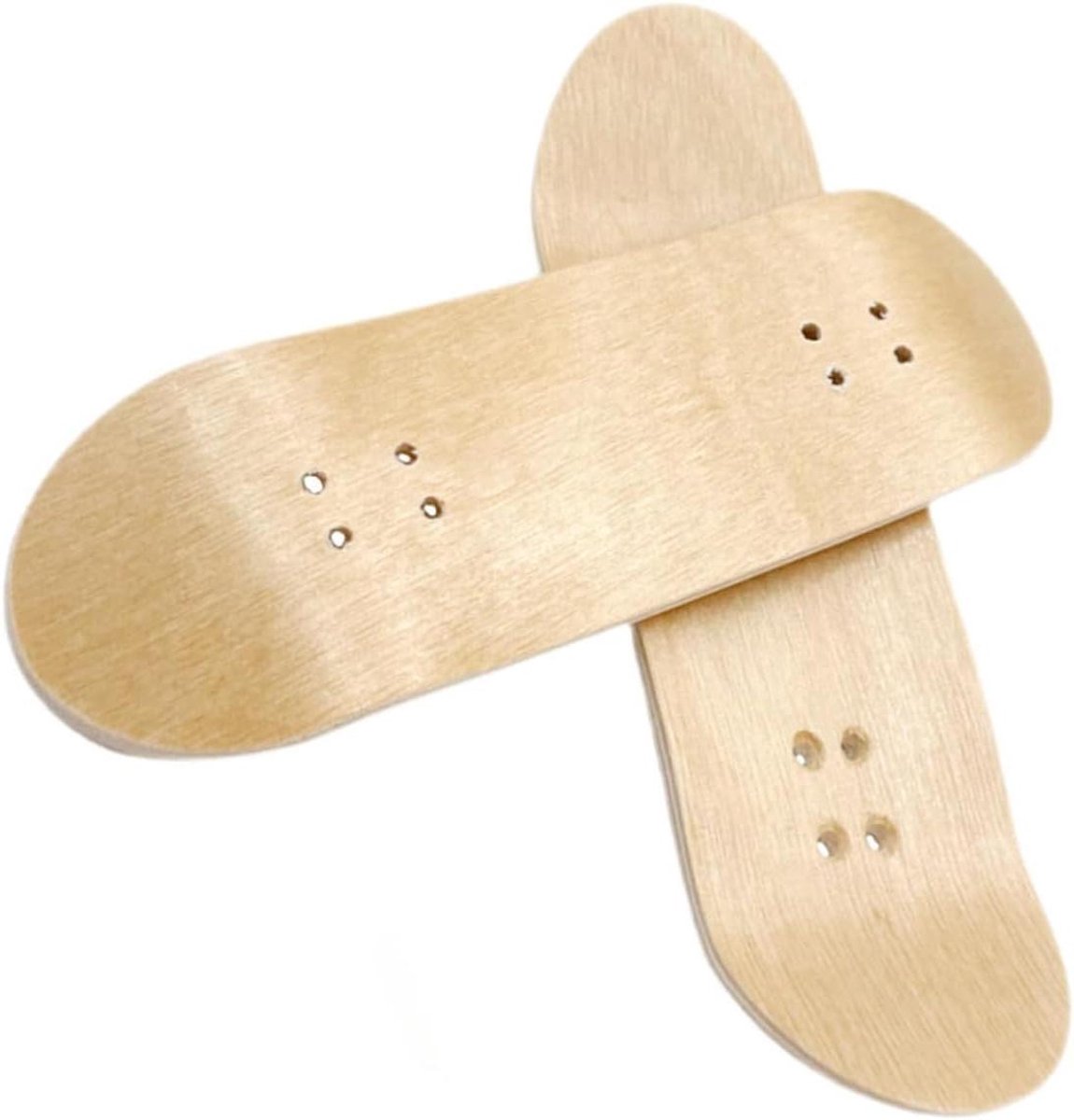 Mini Skateboards Vinger Speelgoed Hobby Creatie Massief Houten Dek 10 x 3.2 cm Lichtbruin