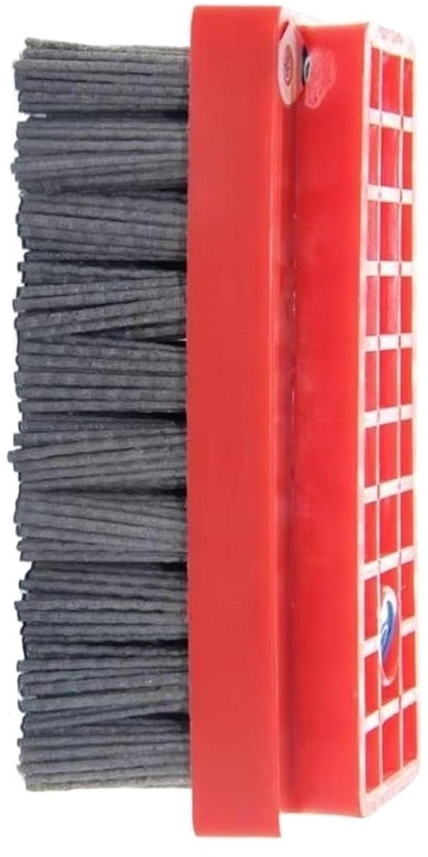 Schuurborstel - Antieke borstel - Vloeren Reinigen - Siliciumcarbide deeltjes - 140MM - Rood