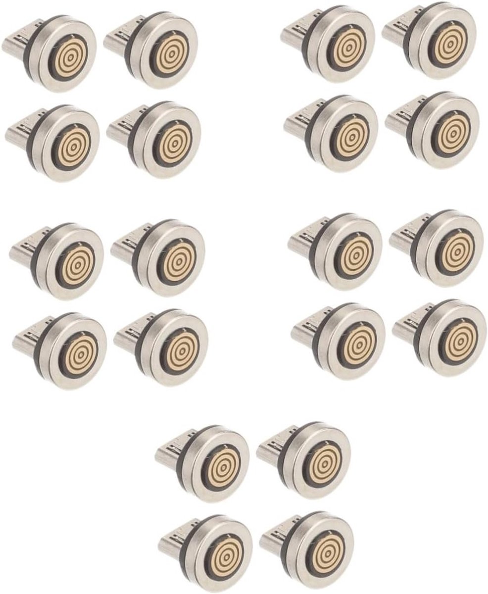 20 Stuks Magnetische Oplaadkabels met Rotating Adapters voor Type C en Micro USB Telefoons