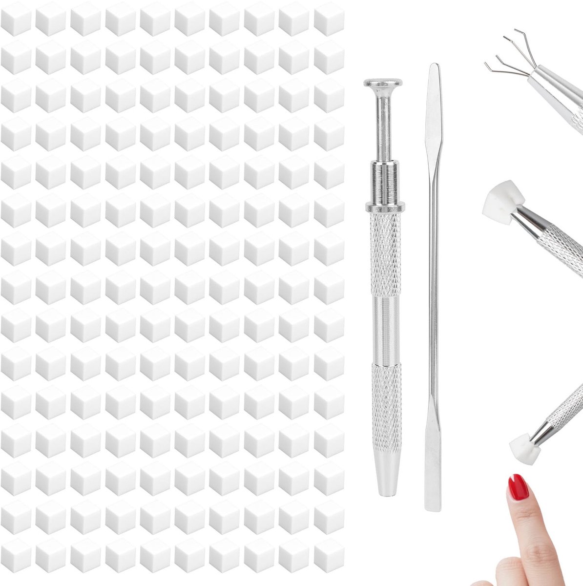 Cosensi - Dailygoods - 150 Zachte Nagelsponzen voor Manicure en Nagelkunst