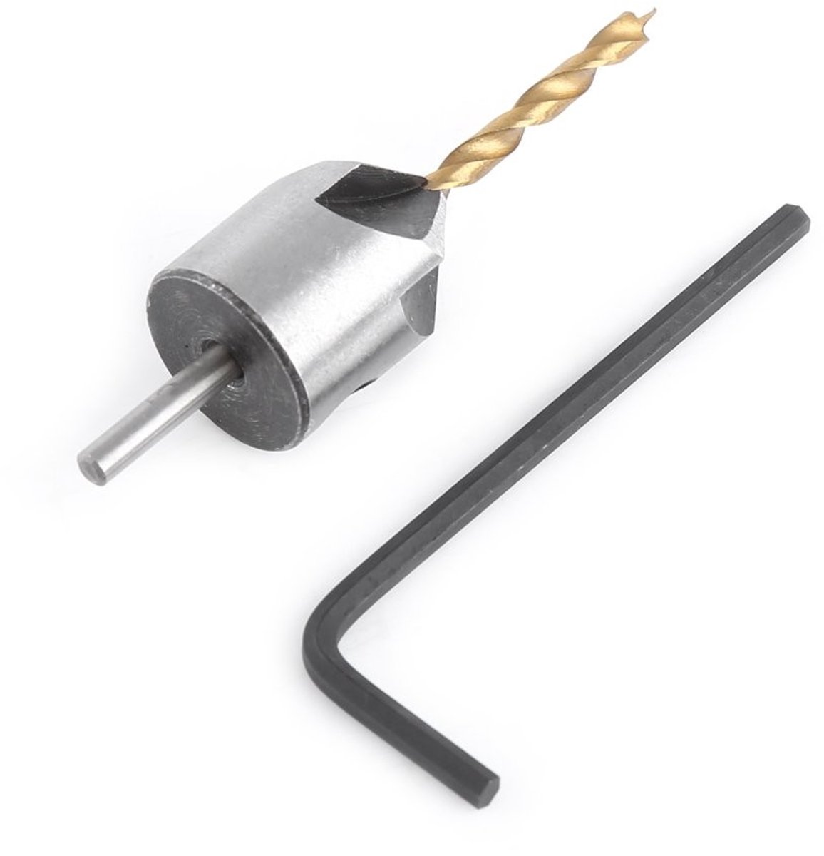 Cosensi - Dailygoods - Dailygoody - Houtbewerking Verzinkboor Spiraalboren Set - Professioneel Gereedschap - Ronde Schacht - Houtbewerking - Inclusief Inbussleutel - Ge