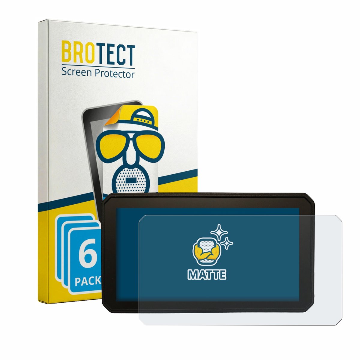 BROTECT - Screenprotector voor Interphone Sync55B - Folie Beschermfolie matte 6 Stuks
