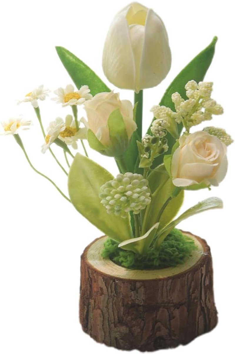 Kunsttulpen met voet - Nep bloemen - Woonkamer decoratie - Onderhoudsvrije schoonheid - 17