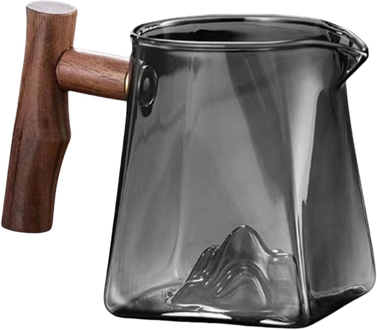 Glazen Koffiepot - Espresso Container - Koffie Zetten - Hittebestendig Glas - 330ml - Grijs