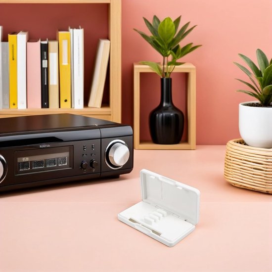 Riethouder Saxofoon - Rietkoffer Houtblazer - Muziek Instrumenten - Hoge Dichtheid ABS - 9.5 x 5.2 cm - Wit — afbeelding 5