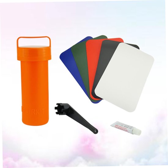 Reparatieset Boot - Lijm Patch - Watersport Reparatie - Waterdicht Materiaal - 20x13 cm - Zoals Afgebeeld — afbeelding 3