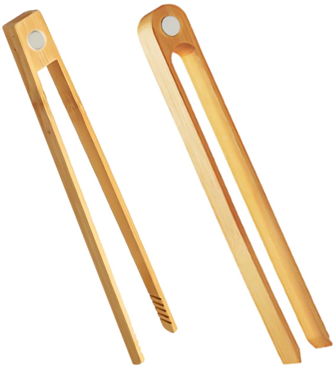 Dailygoods - Dailygoody - Magnetische Broodtang - Bamboe Voedseltang - Duurzaam en Sterk - 22 cm - Grilltang - Geschikt voor Restaurants en Thuisgebruik