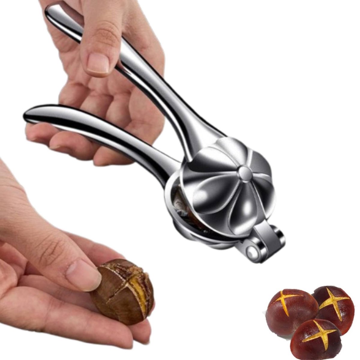 Dailygoods - Cosensi - Dailygoody - Notenkraker - Kastanjeschiller - Ergonomisch ontwerp - Pecan kraker - Eenvoudig in gebruik - Geschikt voor notenliefhebbers - Compa...