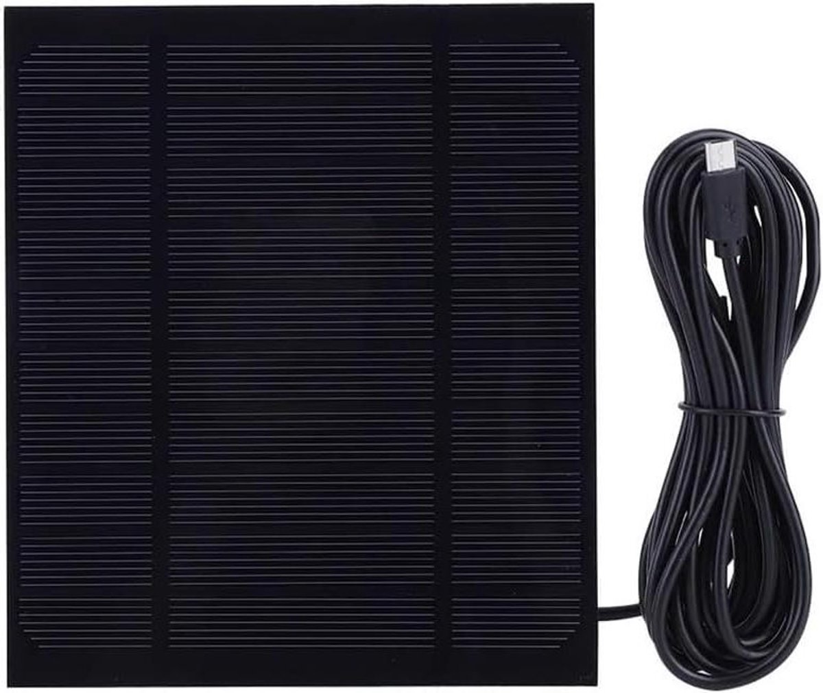 Zonnepaneel Oplader - Solar Charger - Apparaten Opladen - Monokristallijn Ontwerp - 3.5W 5V - Zwart