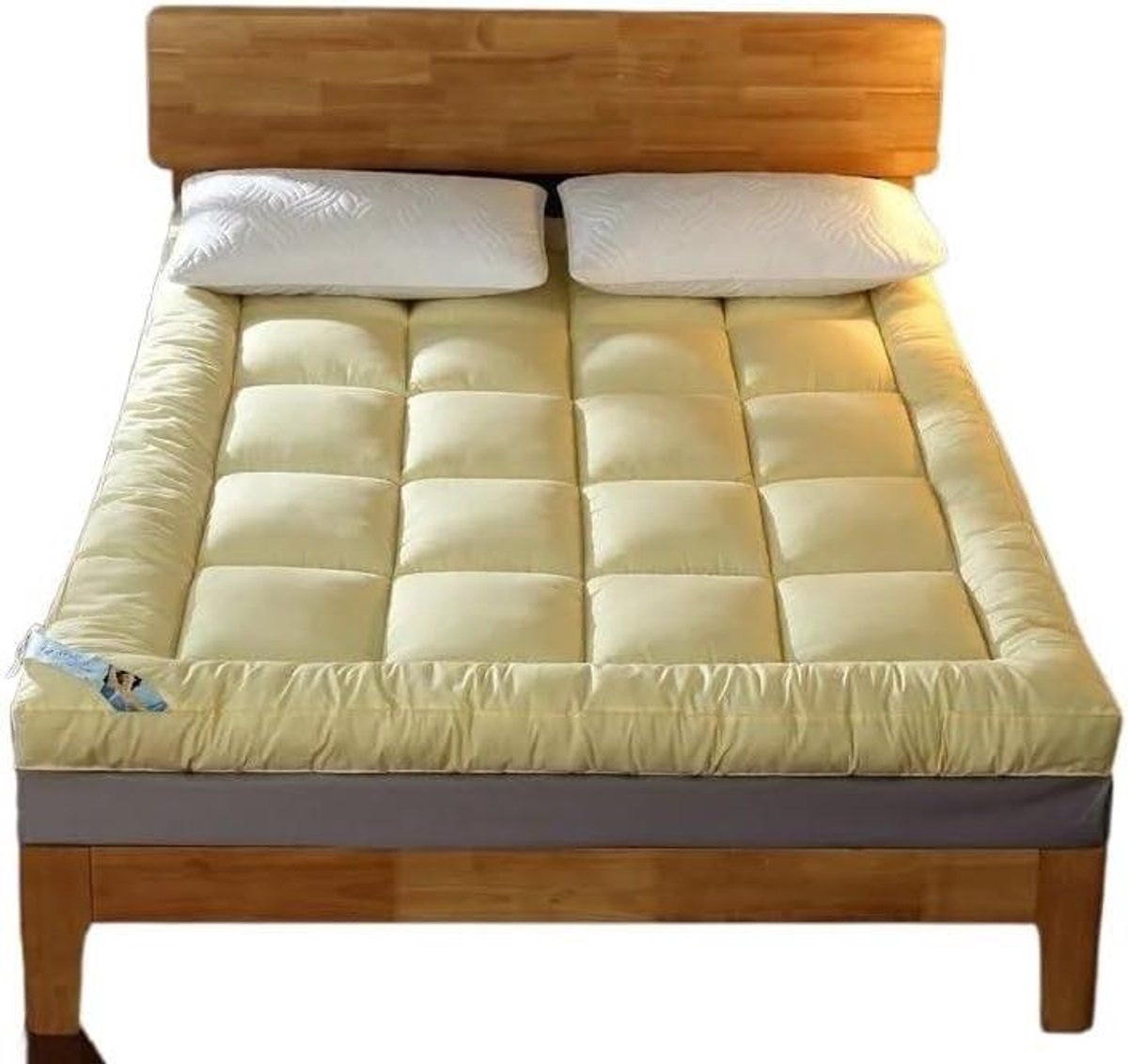 Tatami Vloermat - Opvouwbare futon - Comfortabel slapen - Dikke slaapmatras - 100 x 200 cm - Geel