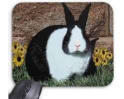 Yanteng Gaming Mouse Pad Mouse Pad Lovely Rabbit Mousepad Series Dutch Rabbit Digital Artwork Mouse Pad Rabbit Mouse Pad Rectangle Mouse Pads