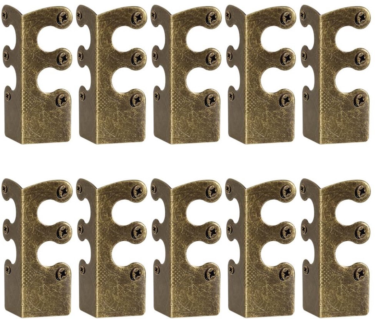Dailygoods - 10 Stuks Metalen Plint Hoekbeschermers voor Meubels
