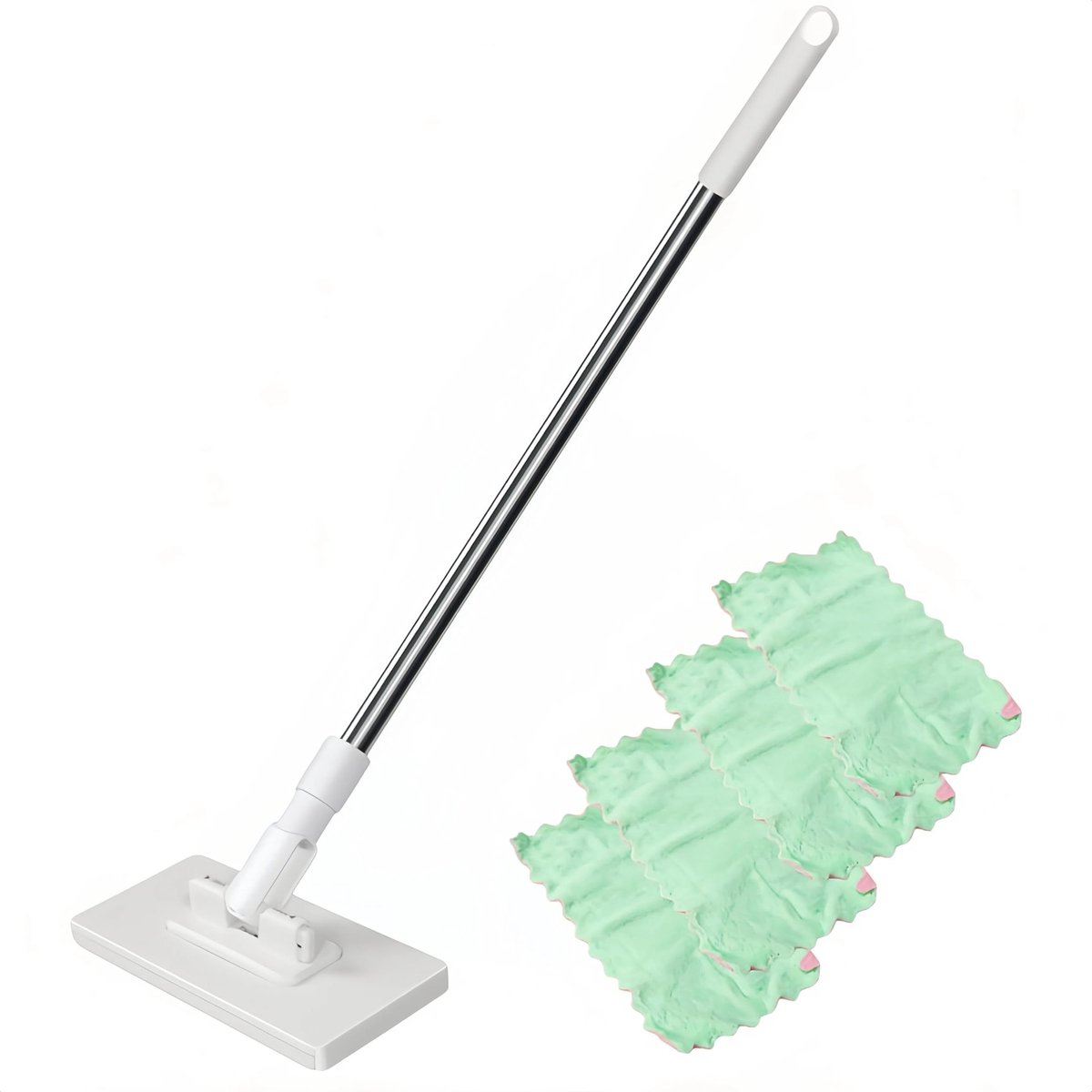 Dailygoods - Innovra - 360° Draaibare Mini Vloerreiniger met Herbruikbare Doeken