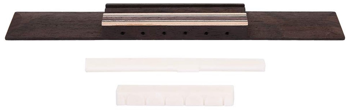 Dailygoods - Gitaarbrugkit van Palissander met Faux Cattle Bone