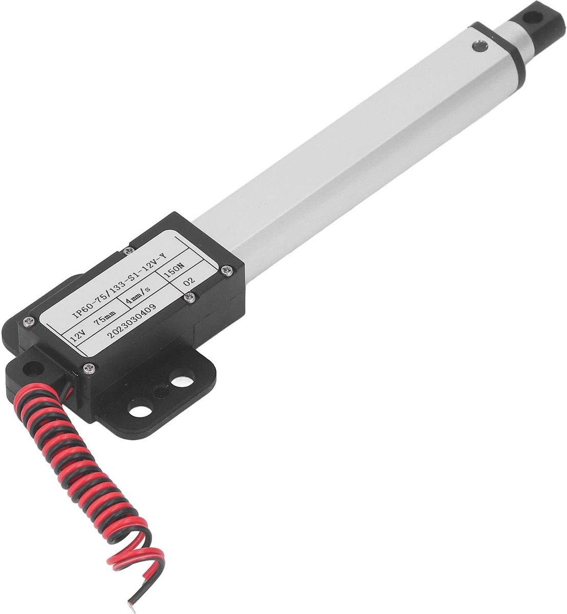 Dailygoods - Elektrische lineaire actuator met overbelastingsbeveiliging 12V