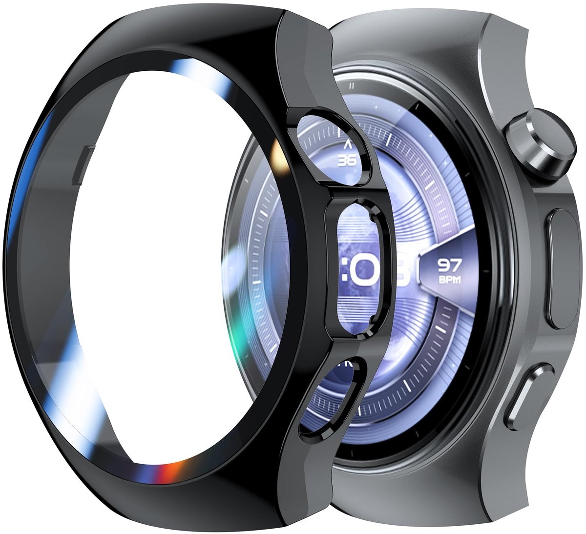 Dailygoods - Beschermhoes voor Huawei Watch 5 met Displaybescherming