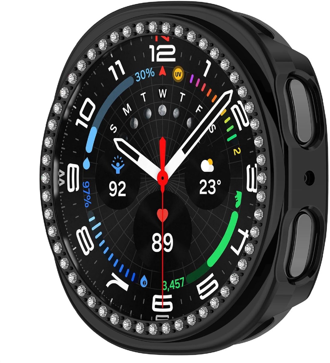 Dailygoods - Set van 2 Beschermhoezen voor Samsung Galaxy Watch 8 44mm