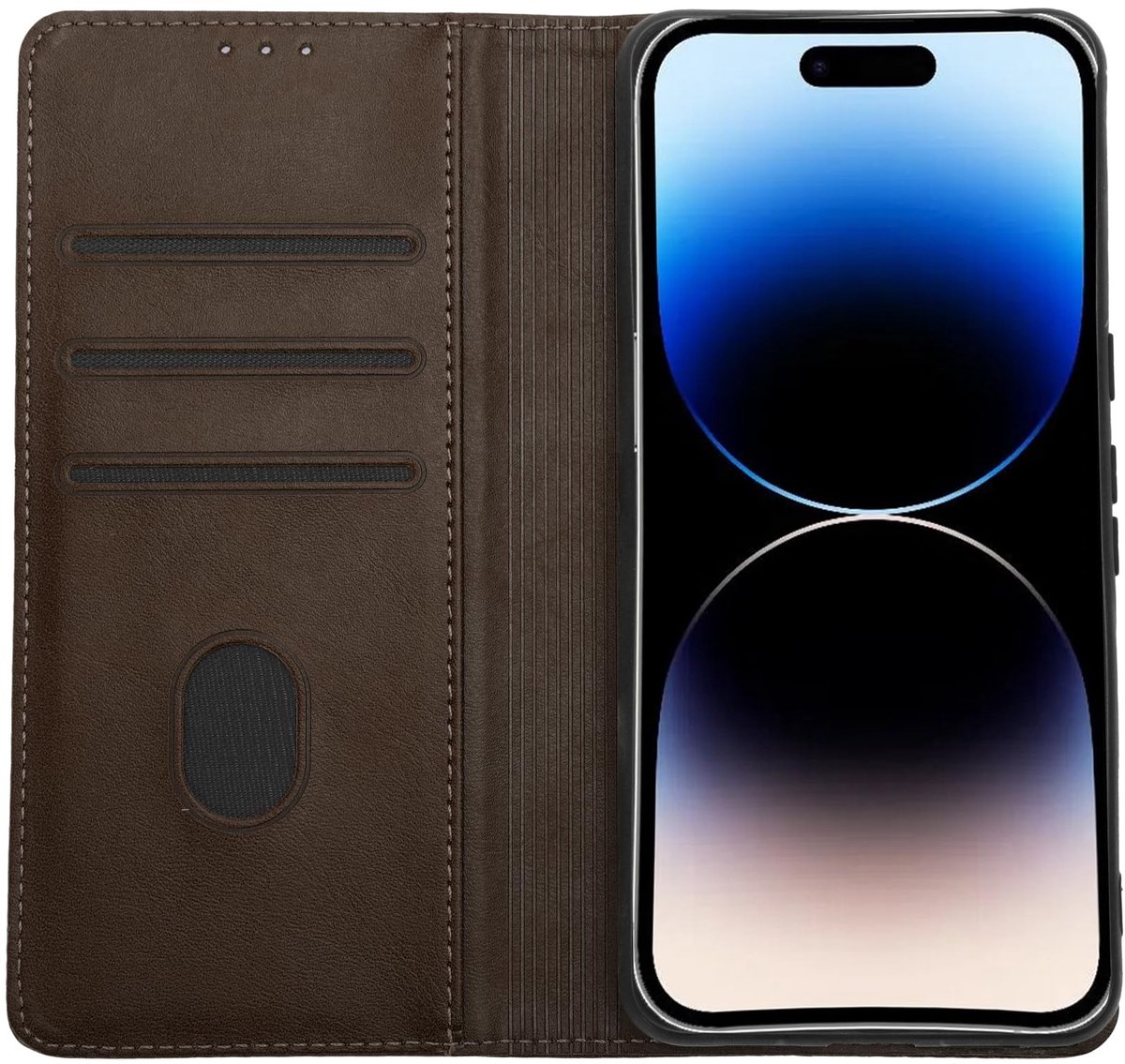 Dailygoods - Flip Telefoonhoesje met Kaarthouder voor Google Pixel 8 Pro, Bruin