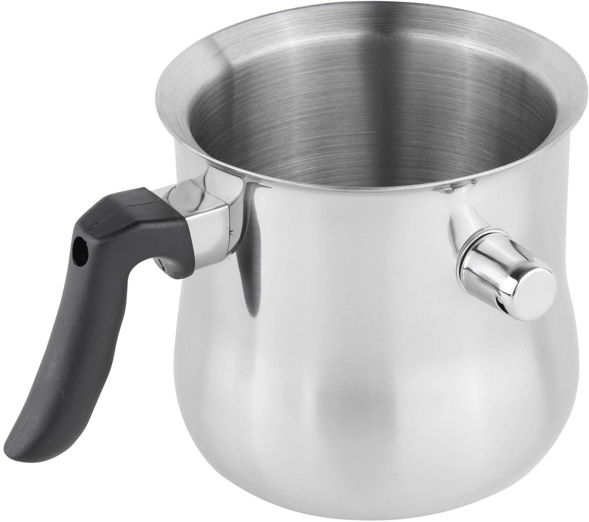 Dailygoods - Dubbelwandig Melkkannetje voor het Verwarmen van Melk 1,2 l