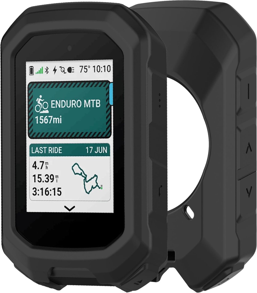 Dailygoods - Siliconen Hoes voor Garmin Edge MTB 2025, Stofdicht en Schokbestendig