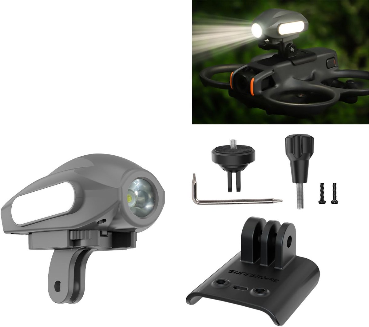 Dailygoods - Multifunctionele Stroboscooplicht voor Actiecamera's