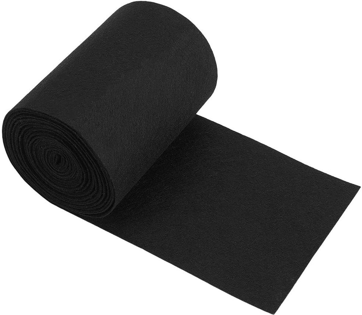 Dailygoods - Zwarte Vilten Rol 6m x 14cm voor Ambachtelijke Projecten
