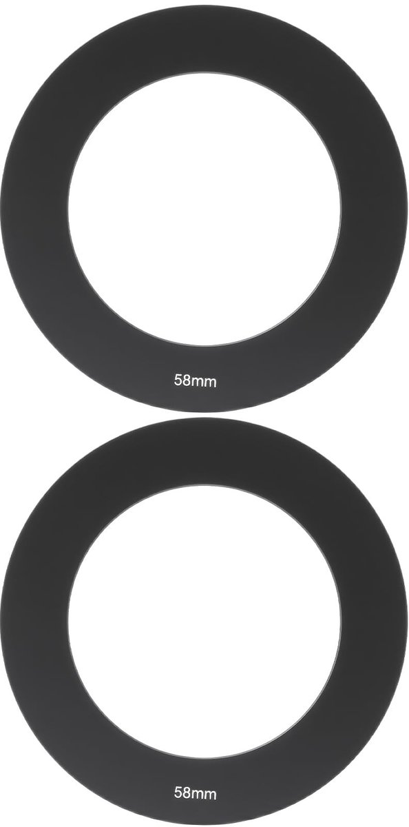Dailygoods - 2 Stuks Filterhouder Adapterring 58 mm voor Cokin P-serie