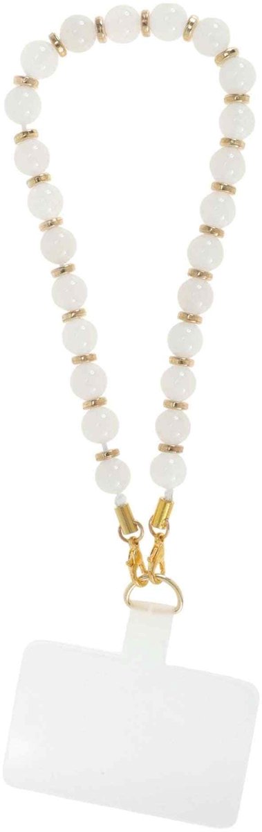 Dailygoods - Mobiele Telefoonketting met Kunstparels en Polsband
