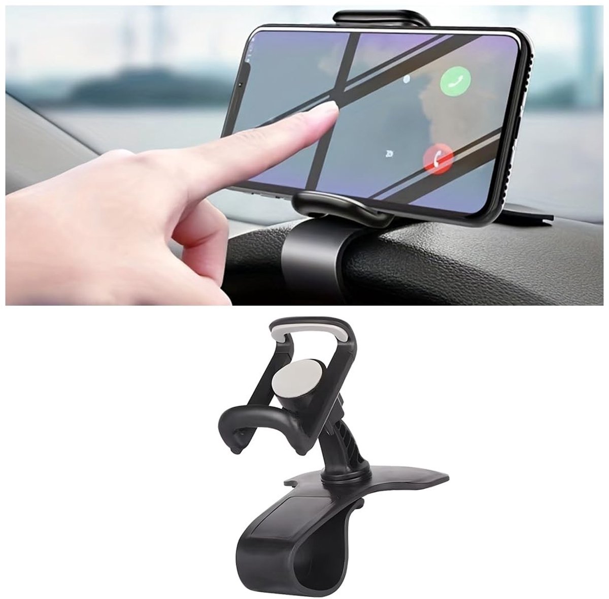 Dailygoods - Universele 360 Graden Draaibare Telefoonhouder voor Dashboard