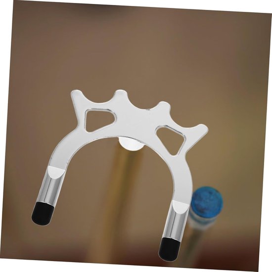 Pool Keu Brug - Keu Stabilisator - Biljart Spel - In Hoogte Verstelbaar - 3 Stuks - Zilver — afbeelding 2