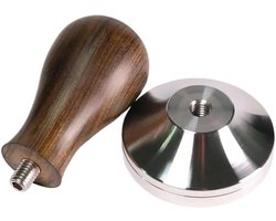 Koffie Tamper - Espresso Tool - Perfect Tamping - Ergonomisch Houten Handvat - 58.35mm - Niet gespecificeerd