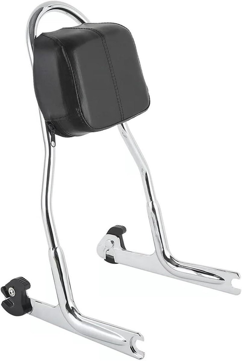 Passagierskussen Motor - Achterbank Rugleuning - Comfortabel Rijden - Afneembaar Met Kussen - 2.5 kg - Zilver
