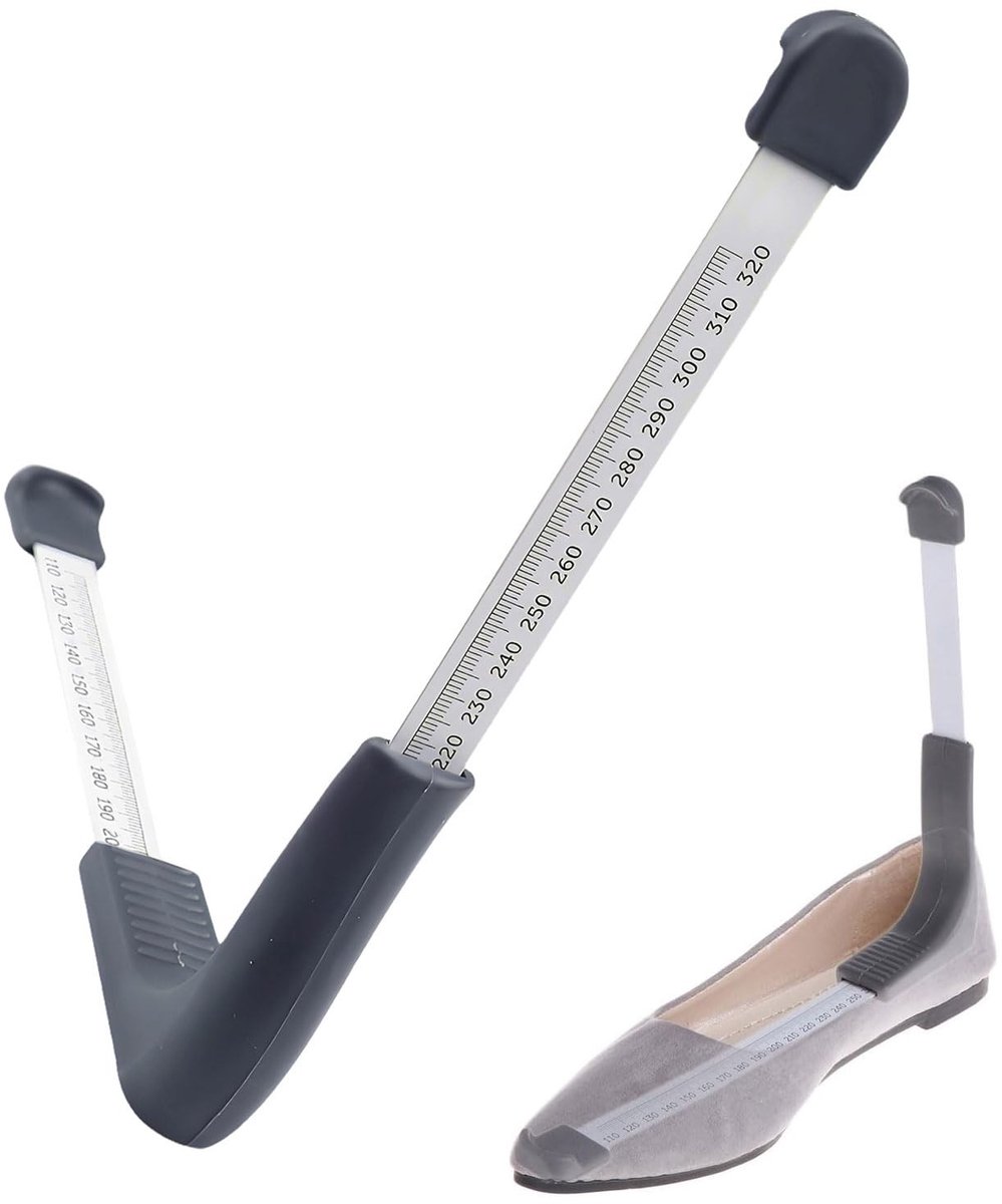 Dailygoods - Dailygoody - Schoenmeter - Nauwkeurige schoenmaatmeter - Geschikt voor kinderen en volwassenen - Grijs - Maatbepaling - Ideaal voor schoenen - Handig ..