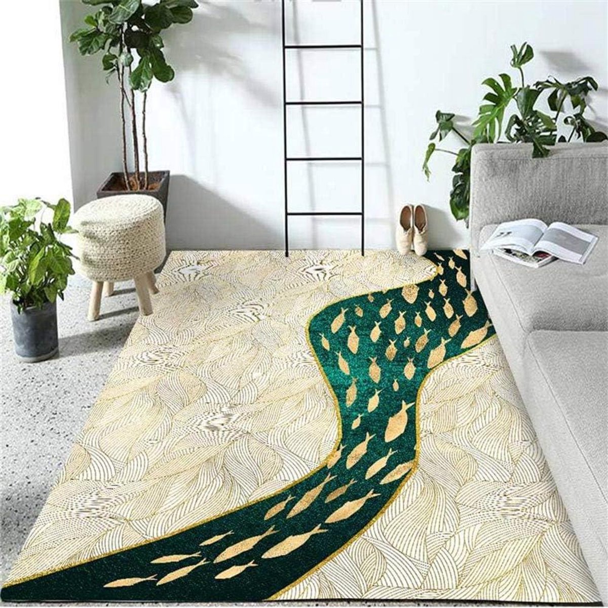 Modern Vloerkleed - Groot Woonkleed - Woonkamer Decoratie - Vloerverwarming Geschikt - 80 