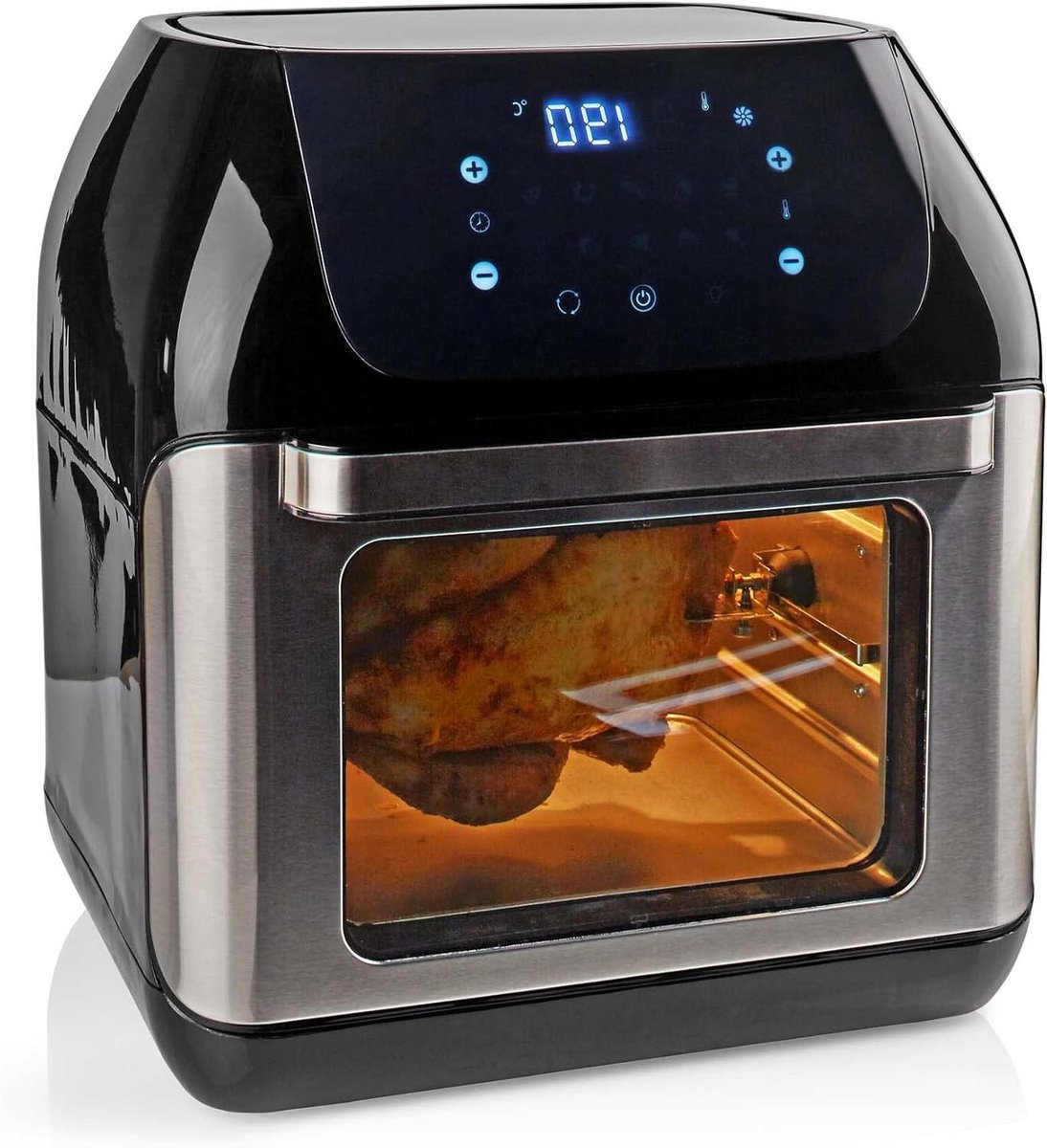 Heteluchtfriteuse - Airfryer Snacks - Gezond Koken - 8 Programma's - 3.5 Liter - Mat Zwart