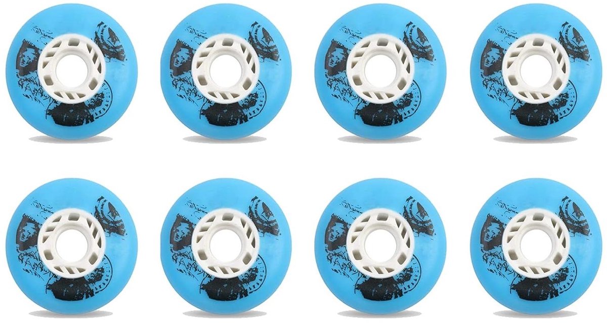 Skeelerwielen Set Vervangende Wielen Soepel Skaten 84A Slijtvast PU 64mm 8 Stuks