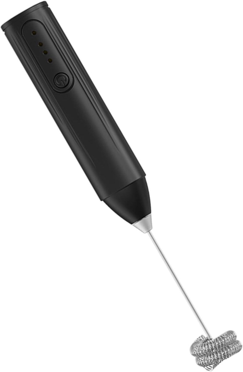 Melkopschuimer - Eiermixer Garde - Koffie Maken - Instelbare Snelheid - 22cm Lengte - Zwart